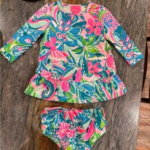 Lilly Pulitzer Pink and Blue Dress Set